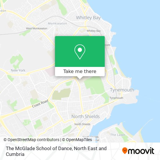 The McGlade School of Dance map