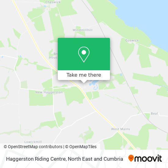 Haggerston Riding Centre map