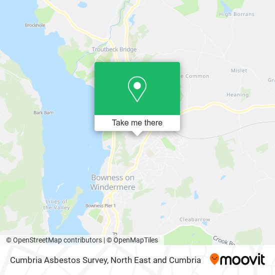 Cumbria Asbestos Survey map