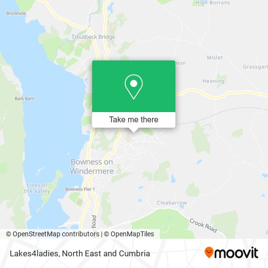 Lakes4ladies map