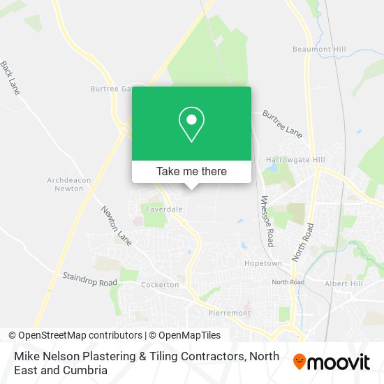 Mike Nelson Plastering & Tiling Contractors map