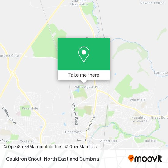 Cauldron Snout map