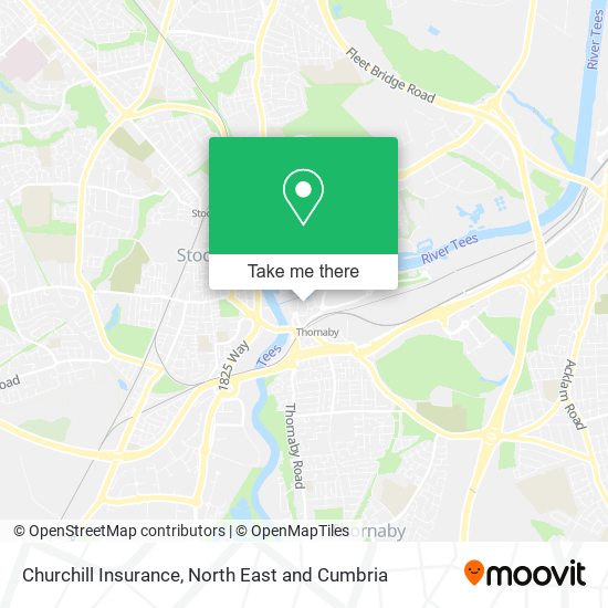 Churchill Insurance map