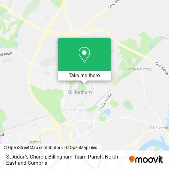 St Aidan's Church, Billingham Team Parish map