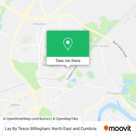 Lay By Tesco Billingham map