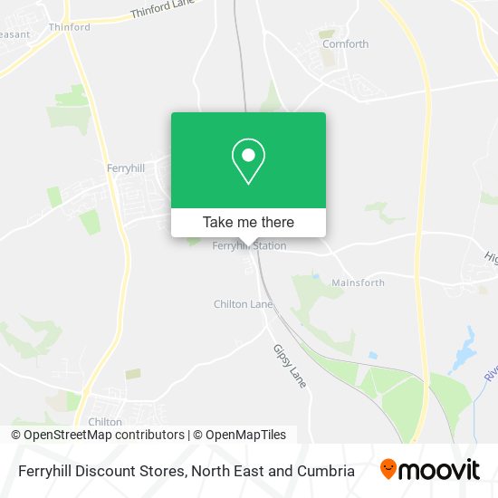 Ferryhill Discount Stores map