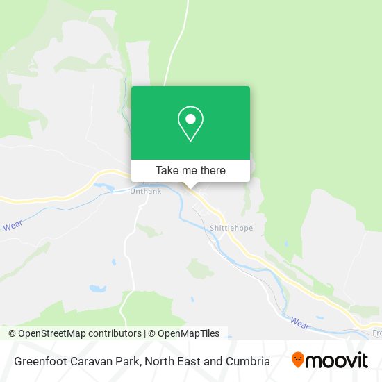 Greenfoot Caravan Park map