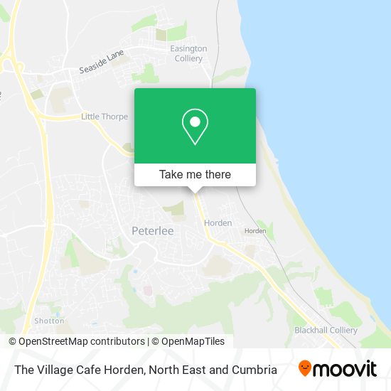 The Village Cafe Horden map