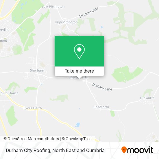Durham City Roofing map