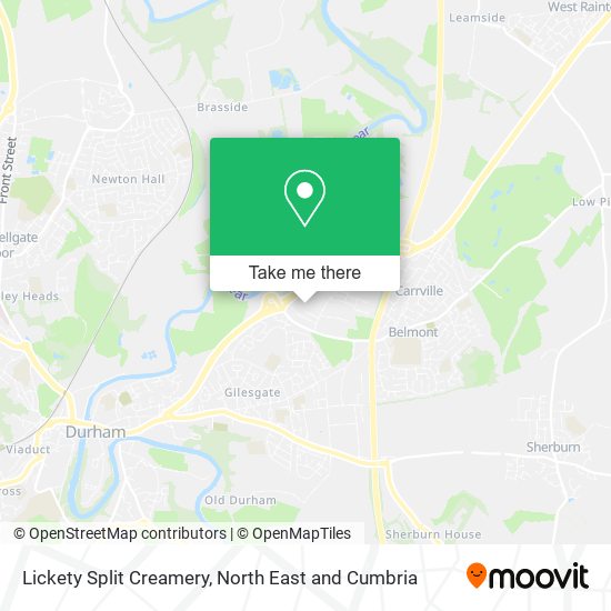 Lickety Split Creamery map