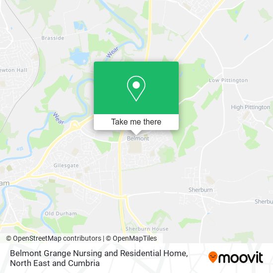 Belmont Grange Nursing and Residential Home map