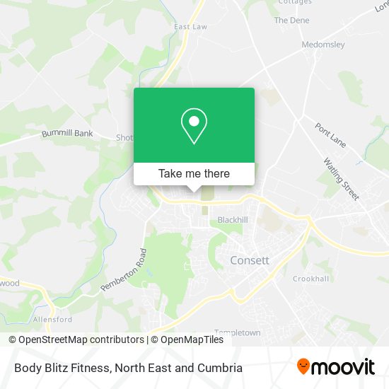 Body Blitz Fitness map