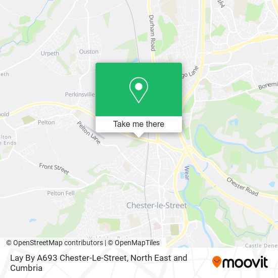 Lay By A693 Chester-Le-Street map