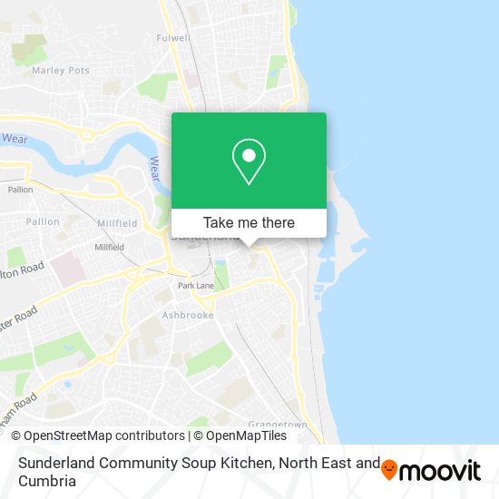 Sunderland Community Soup Kitchen map