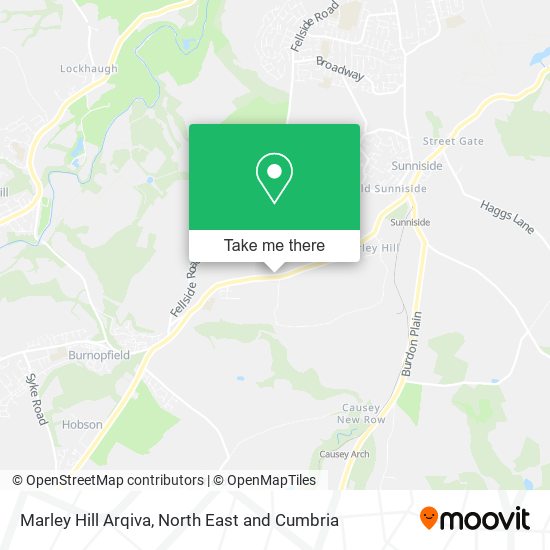 Marley Hill Arqiva map