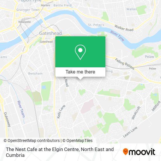 The Nest Cafe at the Elgin Centre map