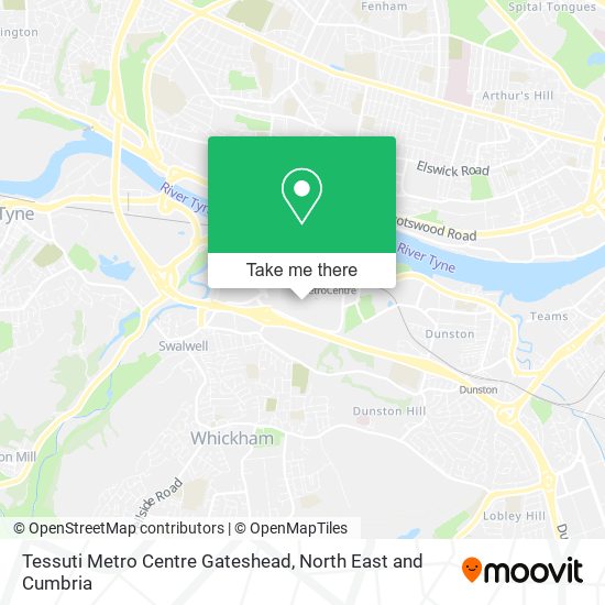 Tessuti Metro Centre Gateshead map