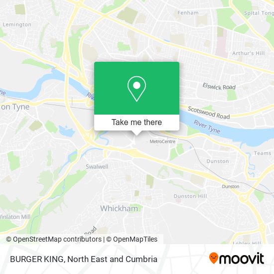 BURGER KING map