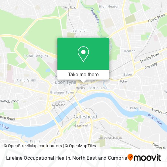 Lifeline Occupational Health map