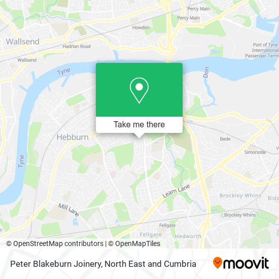 Peter Blakeburn Joinery map