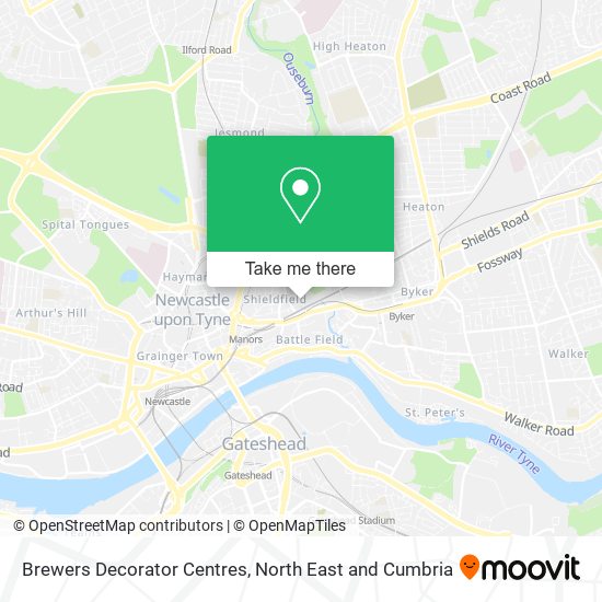 Brewers Decorator Centres map