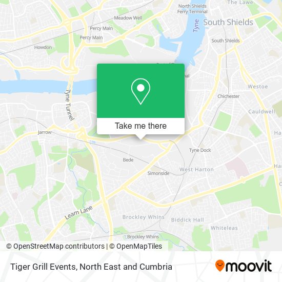 Tiger Grill Events map