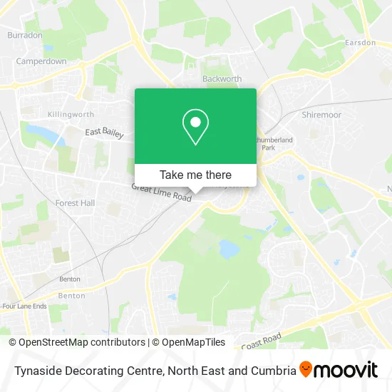 Tynaside Decorating Centre map