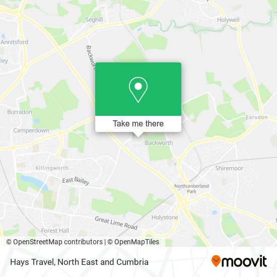 Hays Travel map