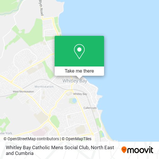 Whitley Bay Catholic Mens Social Club map