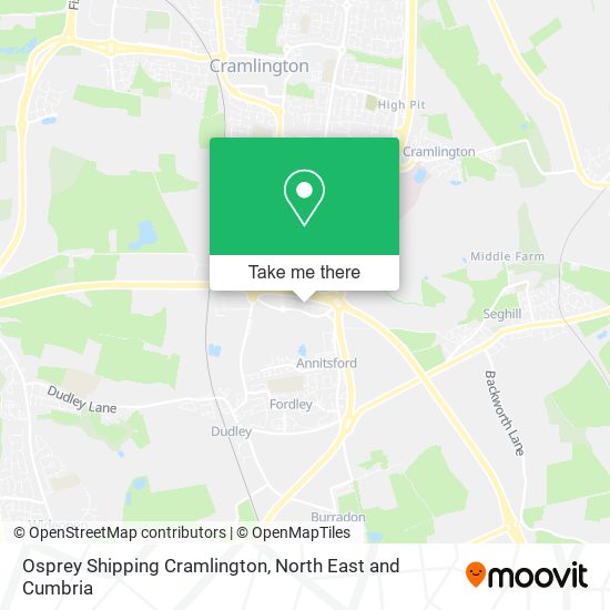 Osprey Shipping Cramlington map