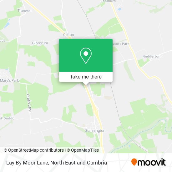 Lay By Moor Lane map
