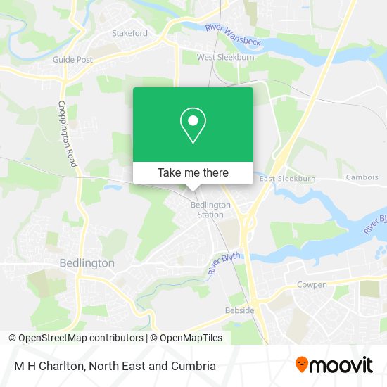 M H Charlton map