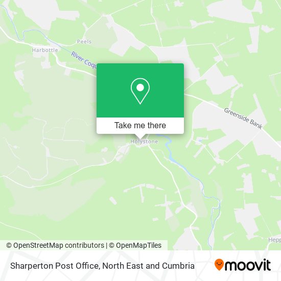 Sharperton Post Office map