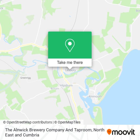 The Alnwick Brewery Company And Taproom map