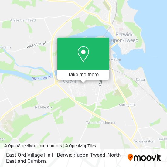East Ord Village Hall - Berwick-upon-Tweed map