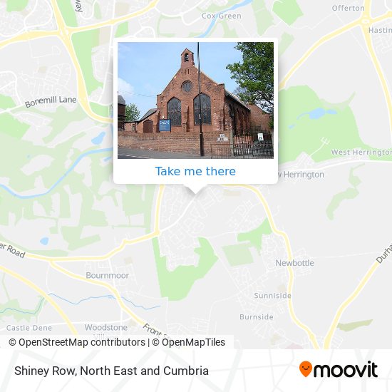 Shiney Row map