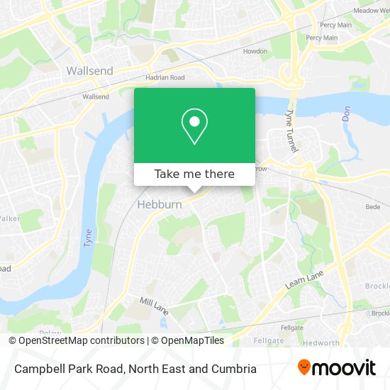 Campbell Park Road map