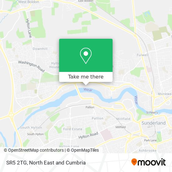 SR5 2TG map