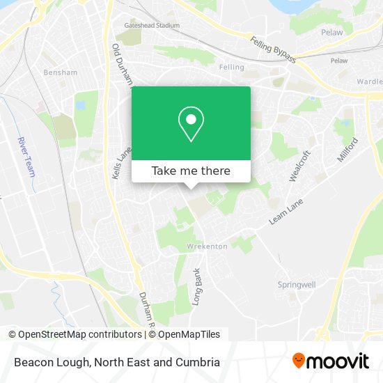 Beacon Lough map