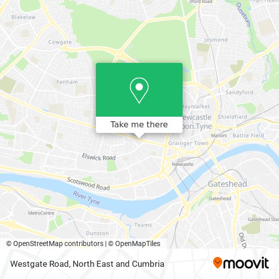 Westgate Road map