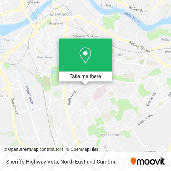 Sheriffs Highway Vets map