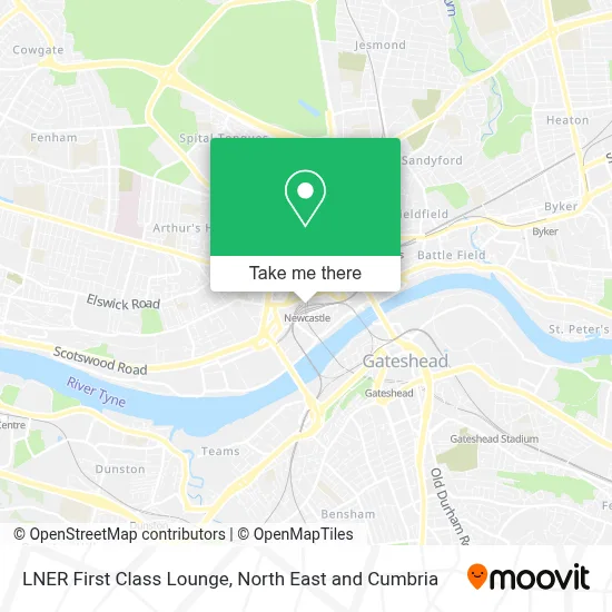 LNER First Class Lounge map