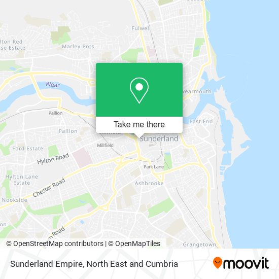 Sunderland Empire map