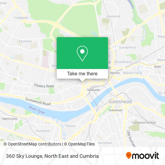 360 Sky Lounge map