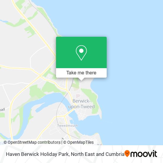 Haven Berwick Holiday Park map