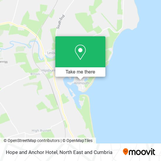 Hope and Anchor Hotel map