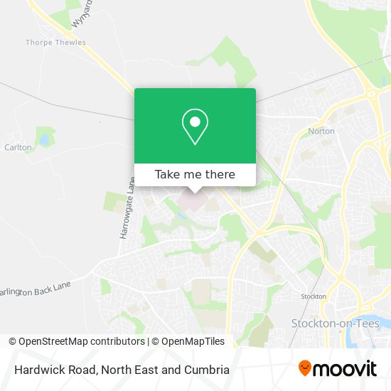 Hardwick Road map