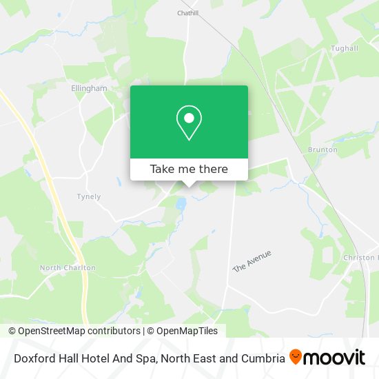 Doxford Hall Hotel And Spa map