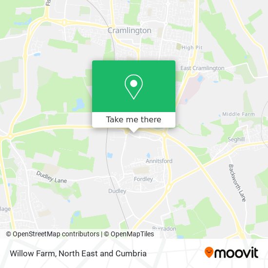 Willow Farm map