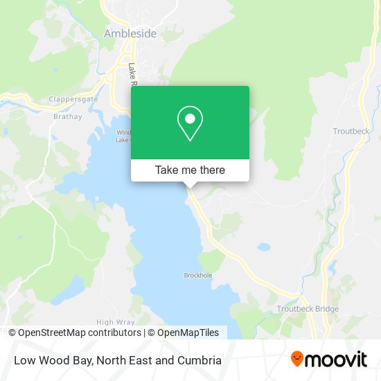 Low Wood Bay map